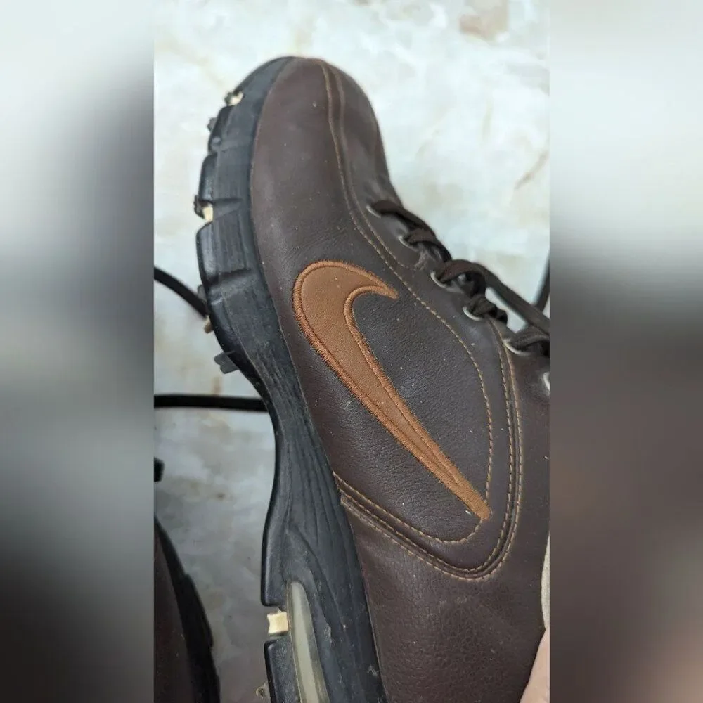 Nike Air Zoom Revive Golf Shoes Mens size 9  Brown Leather